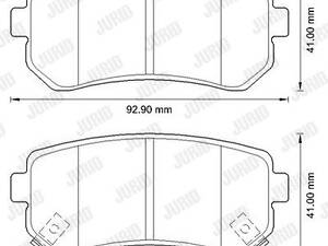 Jurid brake pad (set)