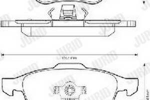 Jurid brake pad (set)