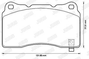 Jurid brake pad (set)