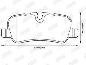 Jurid brake pad (set)