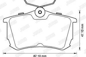 Jurid brake pad (set)