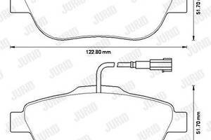 Jurid brake pad (set)