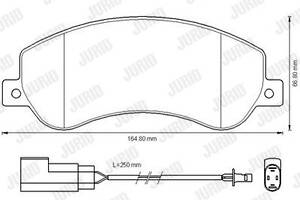 Jurid brake pad (set)