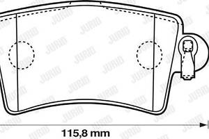 Jurid brake pad (set)