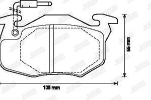 Jurid brake pad (set)