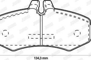 Jurid brake pad (set)