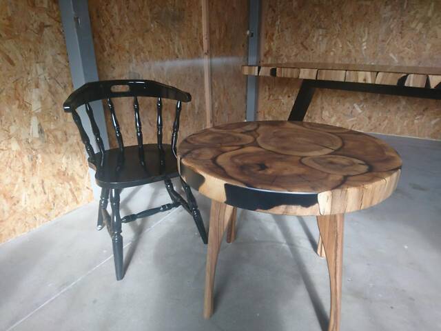 Журнальний стіл з епоксидної смоли. Новий. - Фото 4