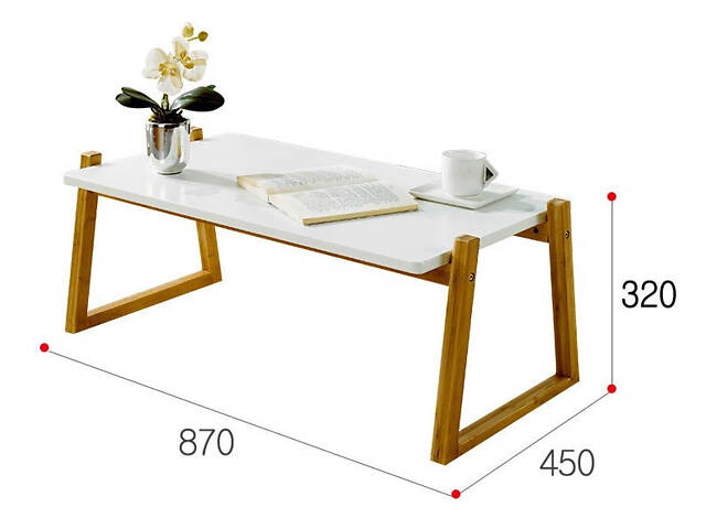 Журнальный столик 'Сольно 87х45х32' мускат-зефир - Фото 2