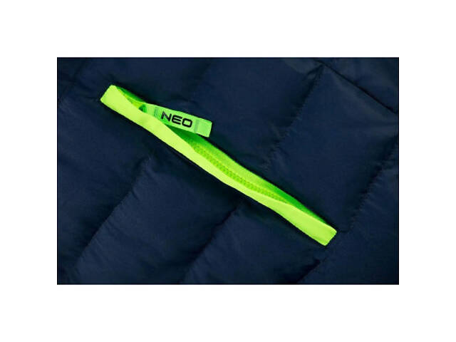 Жилет робочий Neo Tools PREMIUM, зимовий, утеплений, поліестер, M(50), чорно-зелений (81-534-M) - Фото 4