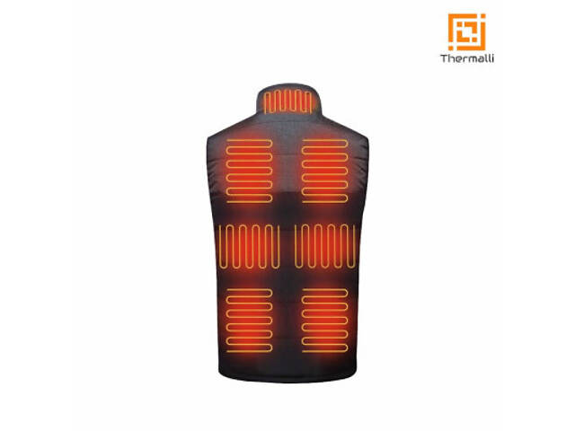 Жилет с подогревом Thermalli Chatel чорний/сірий S (10100505-01S) - Фото 6