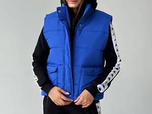 Жилетка женская синяя