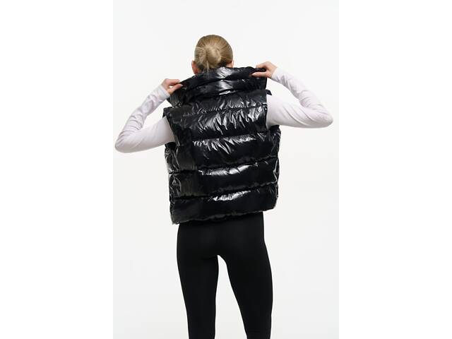 Жилетка жіноча 'Lola' чорний глянець - Фото 6