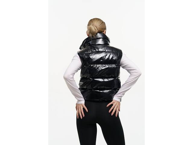 Жилетка жіноча 'Lola' чорний глянець - Фото 9