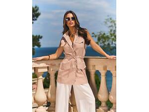 Жилетки ISSA PLUS 15160 XL бежевий