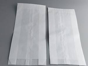 Жиростійкий пакет паперовий 10/5*23 Білий (упаковка 100 шт)