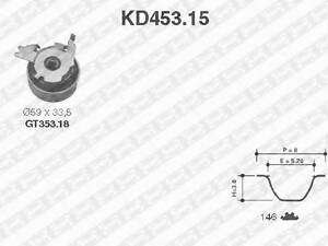 К-кт ГРМ Opel Vectra 2.0 93-, Omega 2.0 8V, 2.0 19