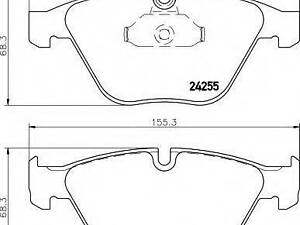 К-кт колодок Пд BMW 34116780711 на BMW 3 Touring (E91)