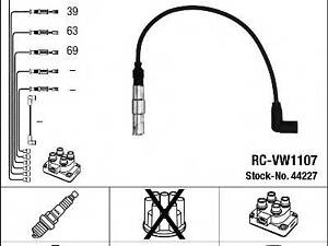 К-кт проводiв NGK (RC-VW1107) VW BoraCaddyGolfNew BeetleTouran 2,0 98-15 NGK 44227 на VW NOVO FUSCA (9C1, 1C1)