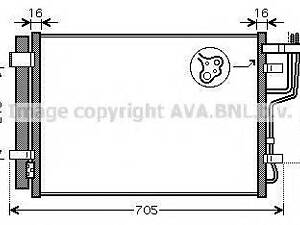 KA5102D AVA Радіатор кондиціонера KIA CEED (ED) (вир-во AVA) AVA QUALITY COOLING KA5102D на KIA CEE'D SW (ED)