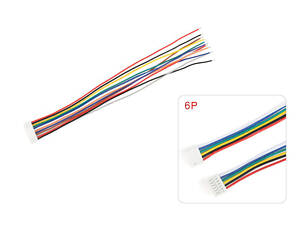 Кабель 15см с одним коннектором Micro JST GH 1.25мм F (6 pin)