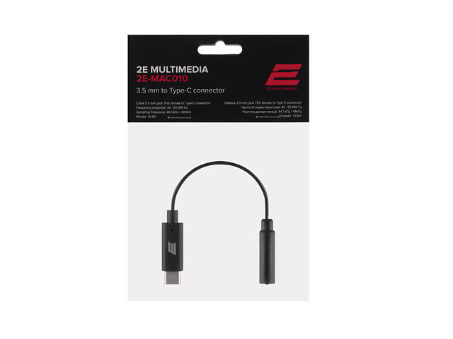 Кабель 2E MAC010, 3.5mm to Type-C (2E-MAC010) - Фото 2