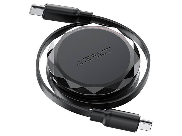 Кабель ACEFAST C13-03 USB-C to USB-C подвійне витягування зарядний дата-кабель Black yL. - Фото 3