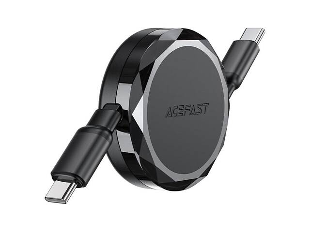 Кабель ACEFAST C13-03 USB-C to USB-C подвійне витягування зарядний дата-кабель Black yL. - Фото 5