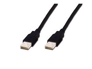 Кабель ASSMANN USB 2.0 (AM/AM) 3.0m, black (AK-300100-030-S)
