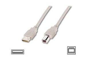 Кабель ASSMANN USB 2.0 (AM/BM) 1.8m, biege (AK-300102-018-E)