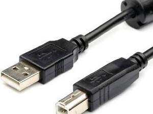 Кабель Atcom USB - USB Type-B V 2.0 (M/M), 1.5 м Black (5474)