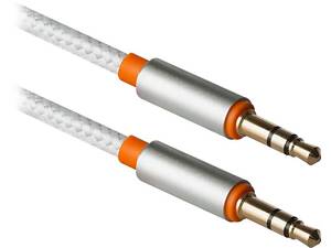 Кабель AUX Audio TRS M/M 1.2м JACK01-03 белый Defender