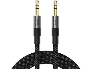 Кабель AUX Audio TRS M/M 1,0 м J10 Black Acefast