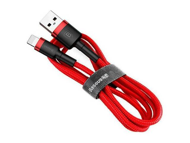Кабель Baseus Cafule Cable USB For Lightning 1.5A 2m Red+Red yL. - Фото 1