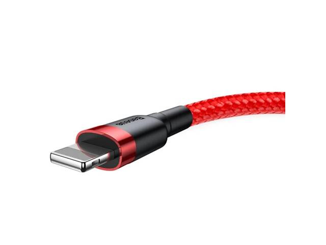 Кабель Baseus Cafule Cable USB For Lightning 1.5A 2m Red+Red yL. - Фото 2