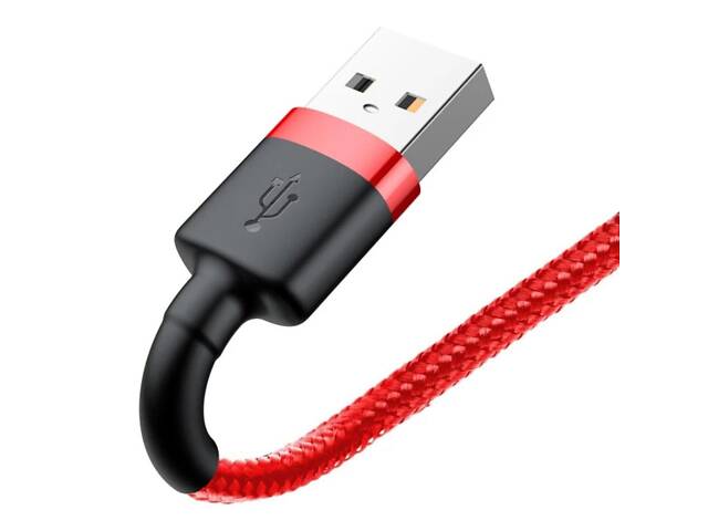 Кабель Baseus Cafule Cable USB For Lightning 1.5A 2m Red+Red yL. - Фото 3