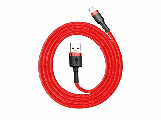Кабель Baseus Cafule Cable USB For Lightning 1.5A 2m Red+Red yL. - Фото 4