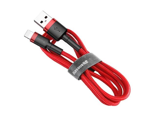 Кабель Baseus Cafule Cable USB For Lightning 1.5A 2m Red+Red yL. - Фото 5