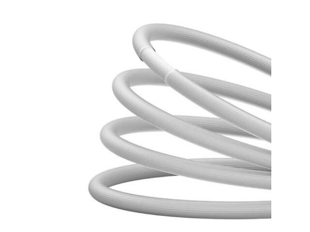 Кабель Baseus CoolPlay Series Fast Charging Cable USB to iP 2.4A 1m White yL. - Фото 6
