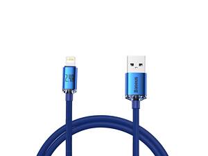 Кабель Baseus Crystal Shine Series Fast Charging Data Cable USB to iP 2.4A 1.2m Blue yL.