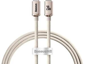 Кабель Baseus Crystal Shine Series Fast Charging Data Cable Type-C to iP 20W 1.2m Pink yL.