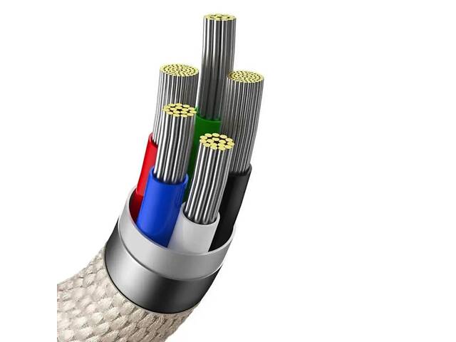 Кабель Baseus Crystal Shine Series Fast Charging Data Cable Type-C to iP 20W 1.2m Pink yL. - Фото 5