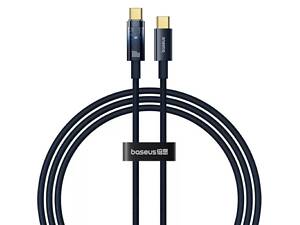 Кабель Baseus Explorer Charging Cable USB-C to USB-C 100W with Auto Shutdown 1m Deepsea Blue yL.