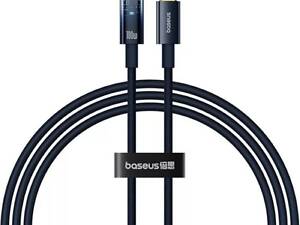 Кабель Baseus Explorer Charging Cable USB-C to USB-C 100W з автоматичним вимкненням 1m Deepsea Blue yL.