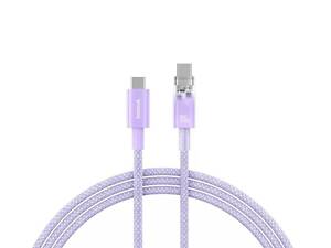 Кабель Baseus Explorer Series Fast Charging Cable with Smart Temperature Control USB-C to USB-C 100W 1m Nebula yL.