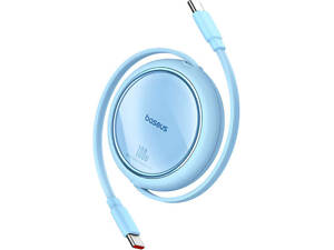 Кабель Baseus Free2Draw Mini USB Type-C – Type-C 100W 1м Galaxy Blue