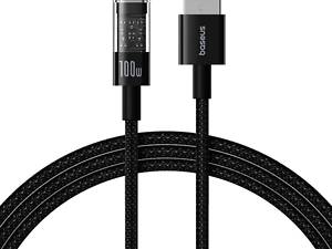 Кабель Baseus Gem Fast-Charging Data Cable USB to USB-C 100W 1m Cluster Black yL.