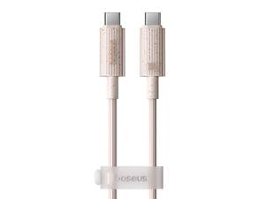 Кабель Baseus Habitat Series Fast Charging Cable Type-C to Type-C 100W 2m Wheat Pink yL.