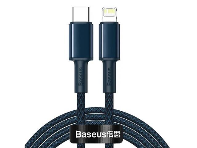 Кабель Baseus High Density Braided Fast Charging Data Cable Type-C to iP PD 20W 1m Blue yL. - Фото 1