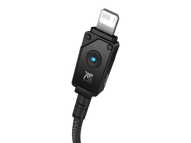 Кабель Baseus Unbreakable Series Fast Charging Data Cable USB to iP 2.4A 1m Cluster Black yL. - Фото 5