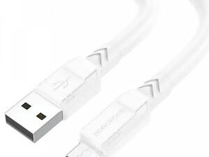 Кабель Borofone BX81, USB-Micro, 2.4A, длина 1м, White, BOX